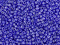 Бисер Toho, размер 15/0.  Цвет #116 (Радужный прозрачный, кобальт).Цена указана за 10 грамм. Производитель - Япония., фото №21138