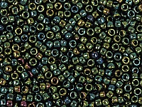 Бисер Toho, размер 15/0. Цвет #84 (Металлизированный, радужный зеленый/коричневый). Цена указана за 10 грамм. Производитель - Япония., фото №21150
