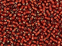 Бисер Toho, размер 15/0. Цвет #25CF (Внутреннее серебрение, матовый, рубин). Цена указана за 10 грамм. Производитель - Япония., фото №21179