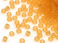 Бисер Toho, размер 15/0. Цвет #2F (Матовый прозрачный, светлый топаз). Цена указана за 10 грамм. Производитель - Япония., фото №21223