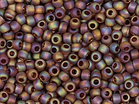 Бисер Toho, размер 8/0. Цвет #177F (Матовый радужный, дымчатый топаз). Цена указана за 10 грамм. Производитель - Япония., фото №21423