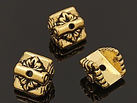 Шапочка для подвески (кулона) "Luna", цвет "античное золото" (94-5622-26). Покрытие - 22 К золото. Диаметр отверстия 1.2 мм. Тиерракаст (США). Цена за шт. 