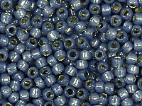 Бисер Toho, размер 15/0. Цвет #2102 (Внутреннее серебрение, молочный монтана). Цена указана за 10 грамм. Производитель - Япония., фото №26485