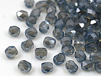 Бусины для украшений в стиле Fire polished из хрустального стекла с гальванизацией. Диаметр отверстия - 1 мм. Размеры указаны приблизительно. Цена указана за одну упаковку - 25 шт., фото №34502